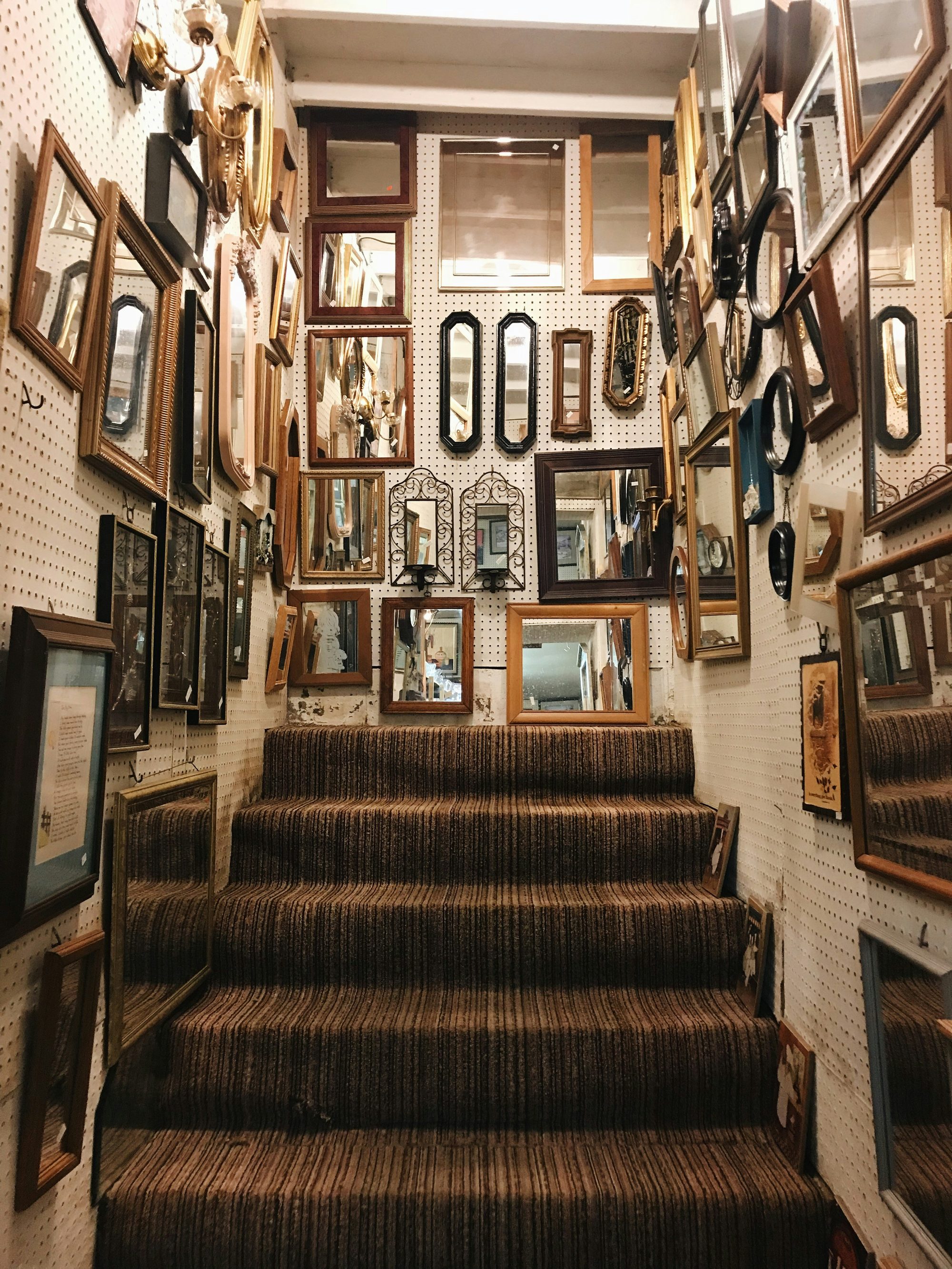 An empty staircase and hallway at home, the place a child goes to be alone