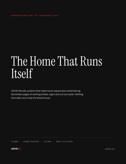 The Home That Runs Itself — the printed cover