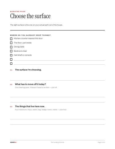 The Landing Zone Kit — Choose the surface