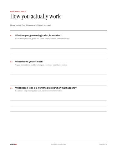 My ADHD User Manual — What gets in the way